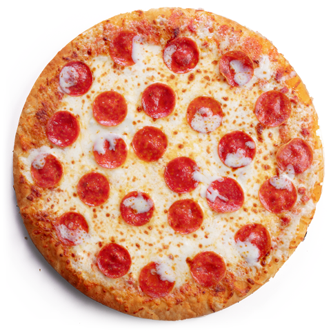 Large pepperoni pizza